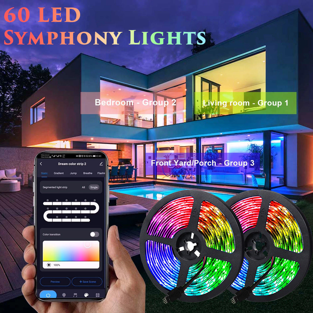 LED Strip Lights RGB 5050 Waterproof 5m - Flexible Ribbon