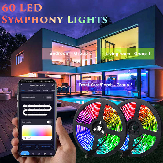 LED Strip Lights RGB 5050 Waterproof 5m - Flexible Ribbon