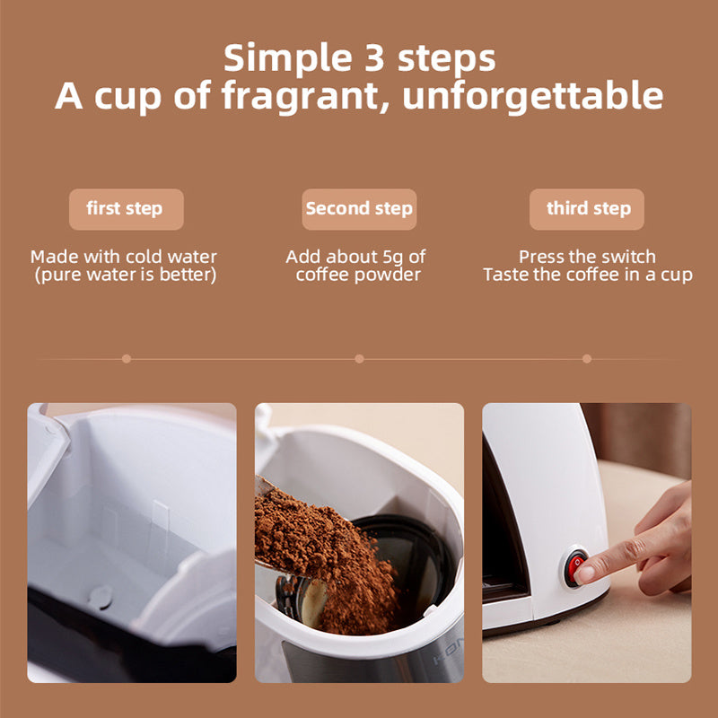 Portable Mini Coffee Maker - Fresh Coffee Anywhere You Go