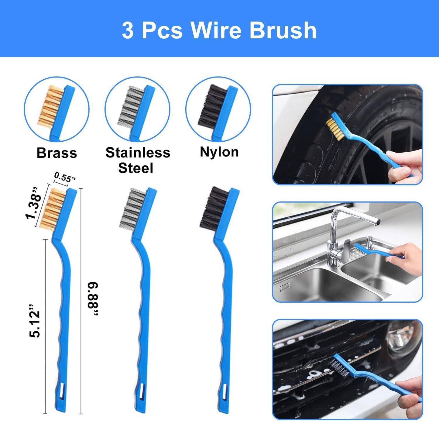 26Pcs Car Detailing Brush Set - Professional Auto Cleaning Kit (Drill Not Included)