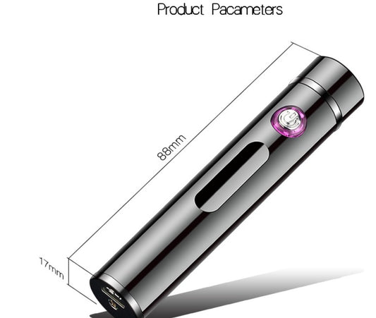 USB Electronic Cigarette Lighter Rechargeable - Elegant Metal Design
