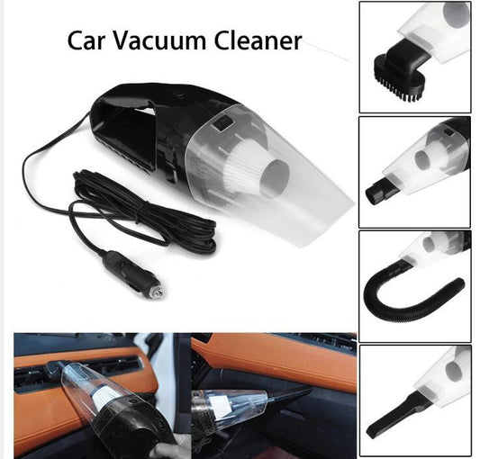 High Power Wet & Dry Car Vacuum Cleaner - Handheld with HEPA Filter