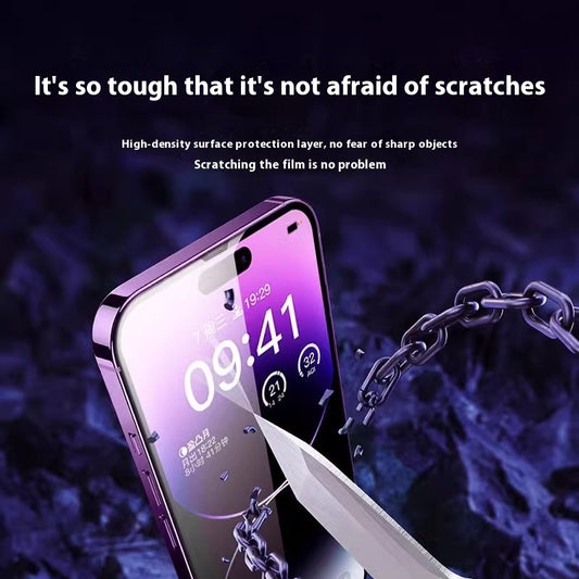 Anti-Spy Screen Protector for iPhone 15 - Full Privacy Protection