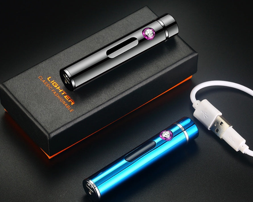 USB Electronic Cigarette Lighter Rechargeable - Elegant Metal Design