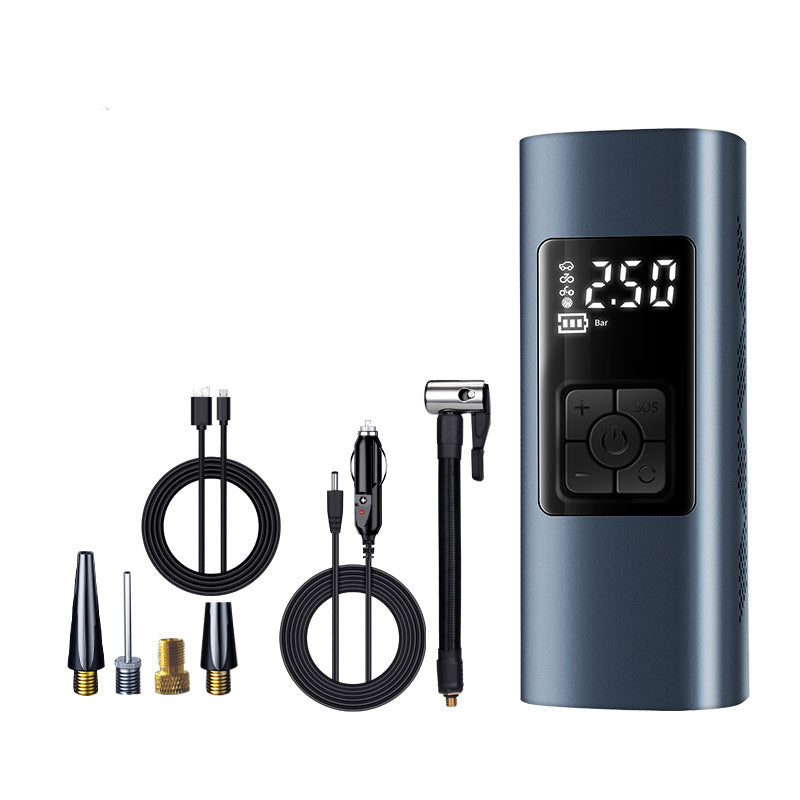 Wireless Portable Electric Car Air Pump - High Power Tire Inflator